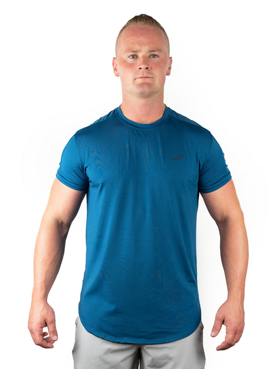 ☆YALE☆ SPORTY WAFFLE COLLAR TSHIRT LIGHT BLUE YEM1SS305ALB MUSINSA | YALE Sporty waffle collar t-shirt light blue